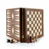 Manopoulou Hout>2 In 1 Combinatie - Schaakbord/ Backgammon (Large)