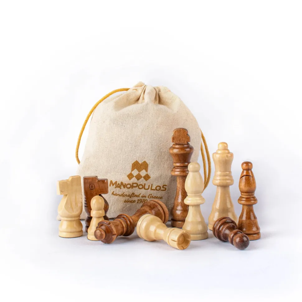Manopoulou Dammen>3 In 1 Schaak/Backgammon/Dam Bord Medium