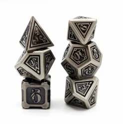 Foam Brain Dobbelstenen>Alchemist Metals Rpg Dice Set Iron (7) Reprint