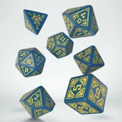 Q Workshop Dobbelstenen>Arcade Blue & Yellow Dice Set