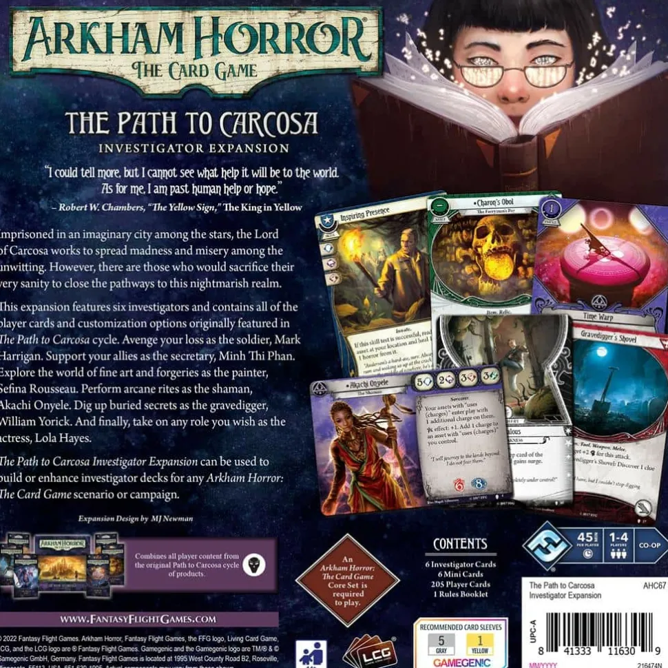 Fantasy Flight Games Arkham Horror Lcg>Arkham Horror Lcg The Path To Carcosa Investigator Expansion