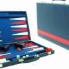 Hot Games Vinyl>Backgammon Blauw Met Rode Bies (38 Cm)