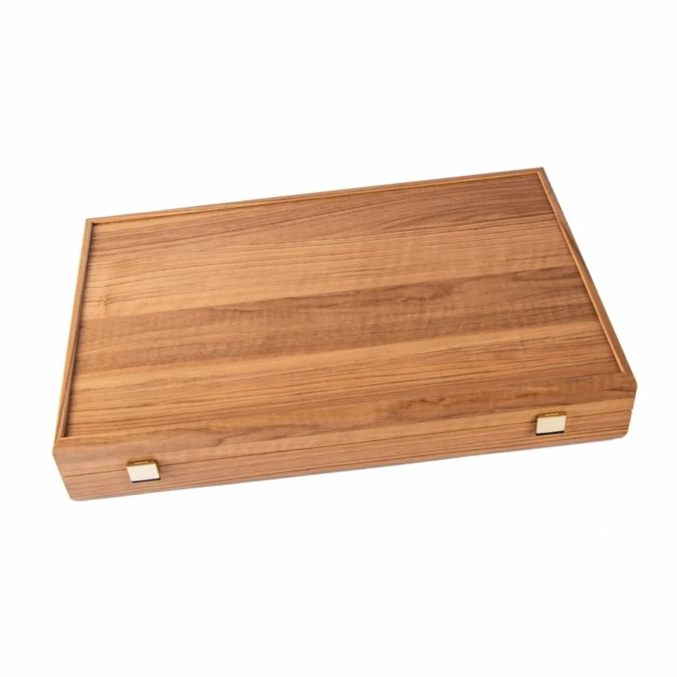 Manopoulou Hout>Backgammon: Cinnabar Red - Large