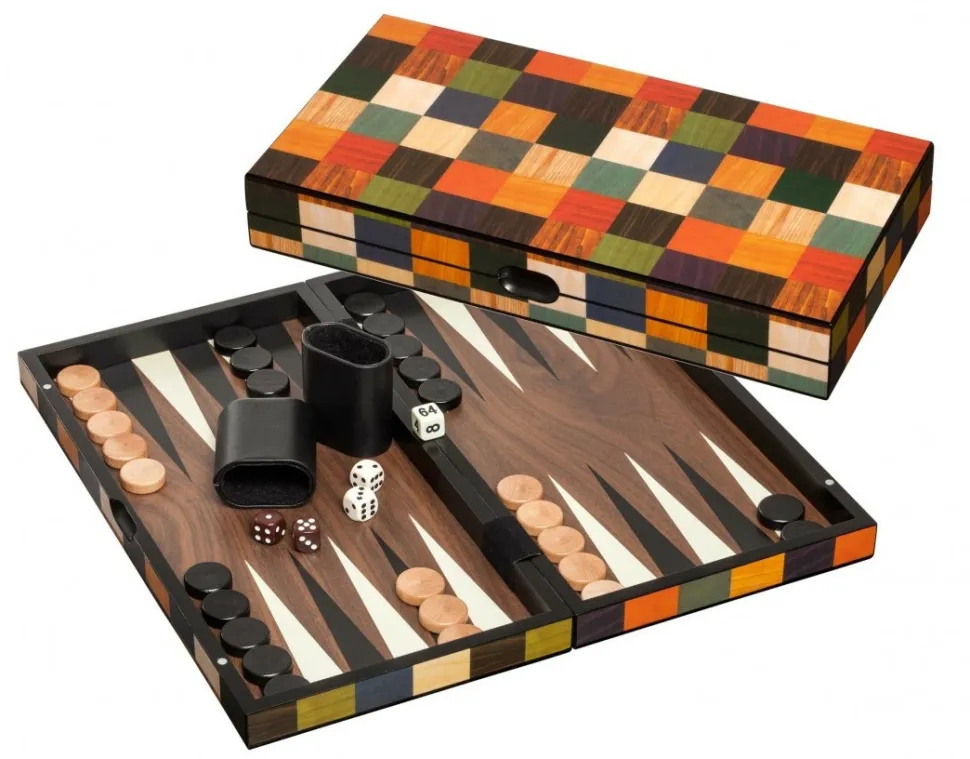 Philos Hout>Backgammon Kassette Fourni Medium