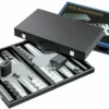 Philos Vilt>Backgammon Koffer Groot Standaard (Grijs)