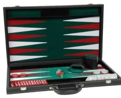Philos Vilt>Backgammon Koffer Groot Standaard (Groen)