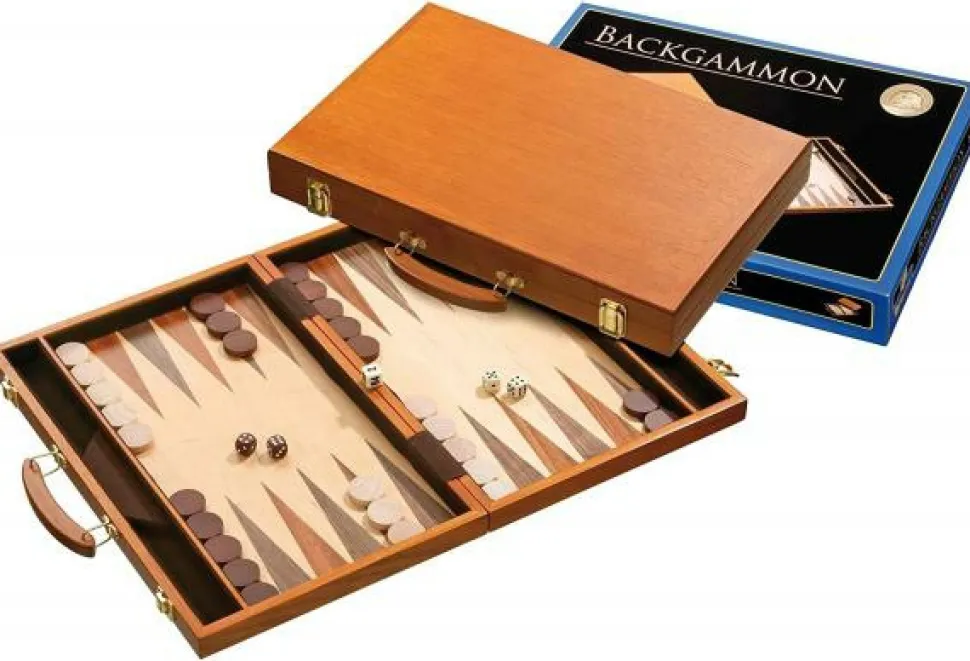 Philos Hout>Backgammon Koffer Ithaka