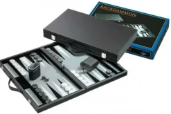 Philos Vilt>Backgammon Koffer Standaard Medium (Grijs)