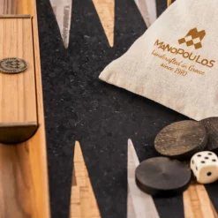 Manopoulou Hout>Backgammon Natural Cork - Large
