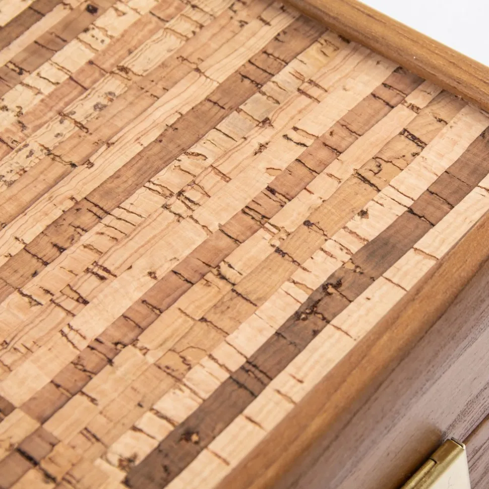 Manopoulou Hout>Backgammon Natural Cork - Medium