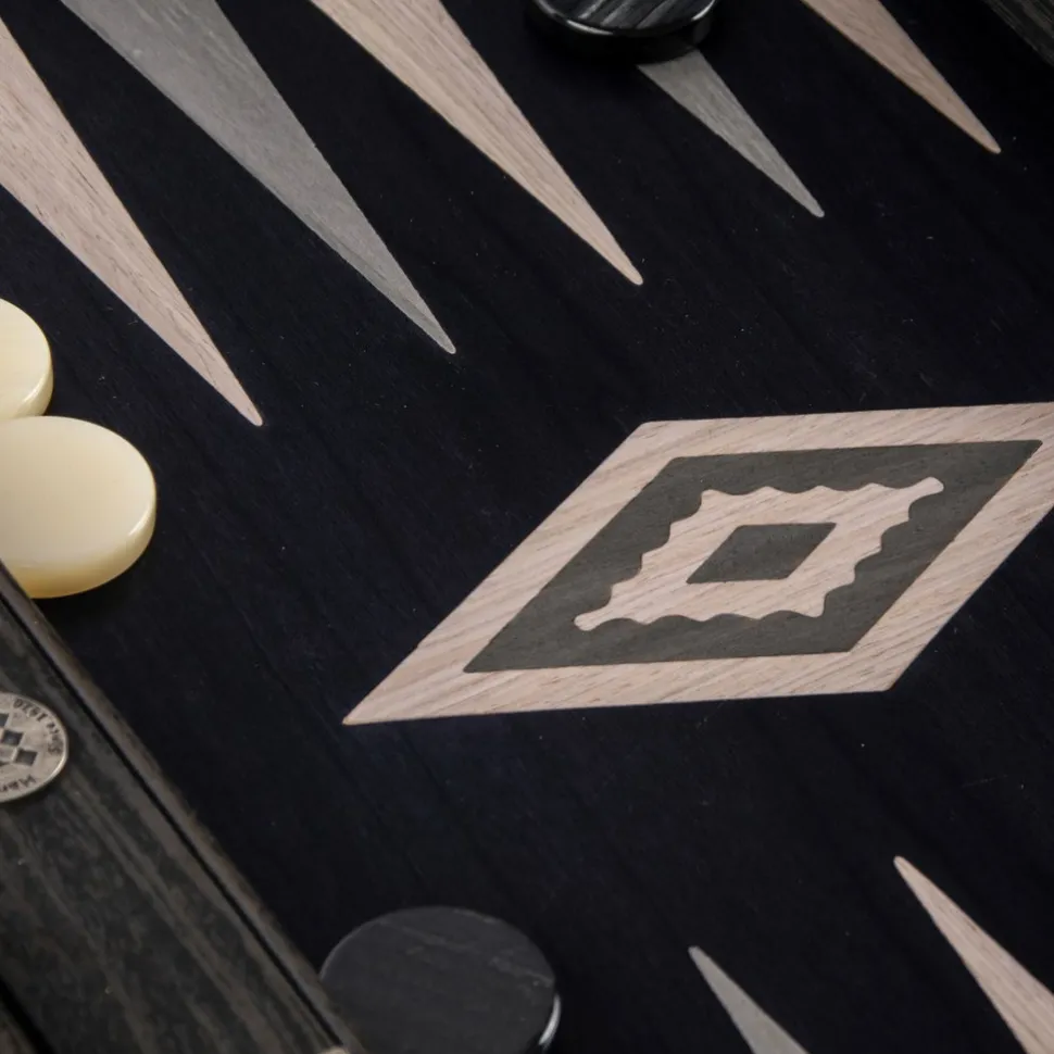 Manopoulou Hout>Backgammon: Pearly Grey Vavona - Large