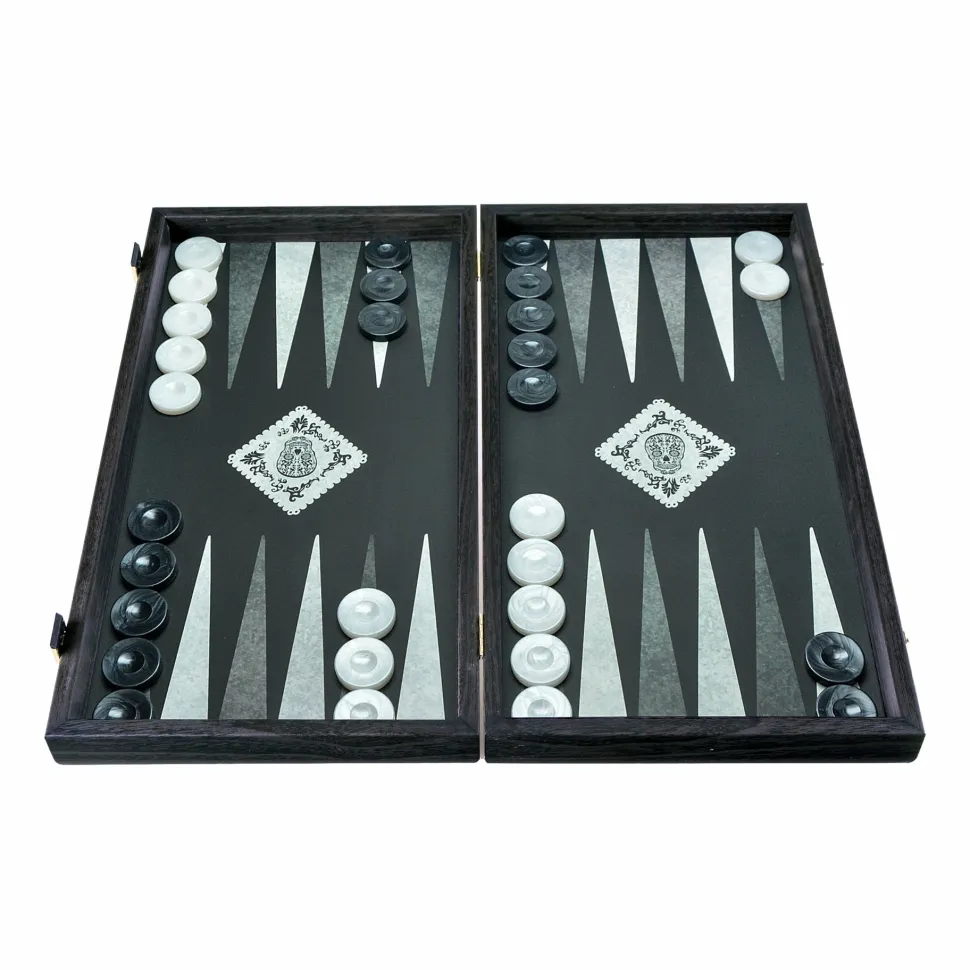 Manopoulou Hout>Backgammon Printed-Dia De Los Muertos 48X26Cm