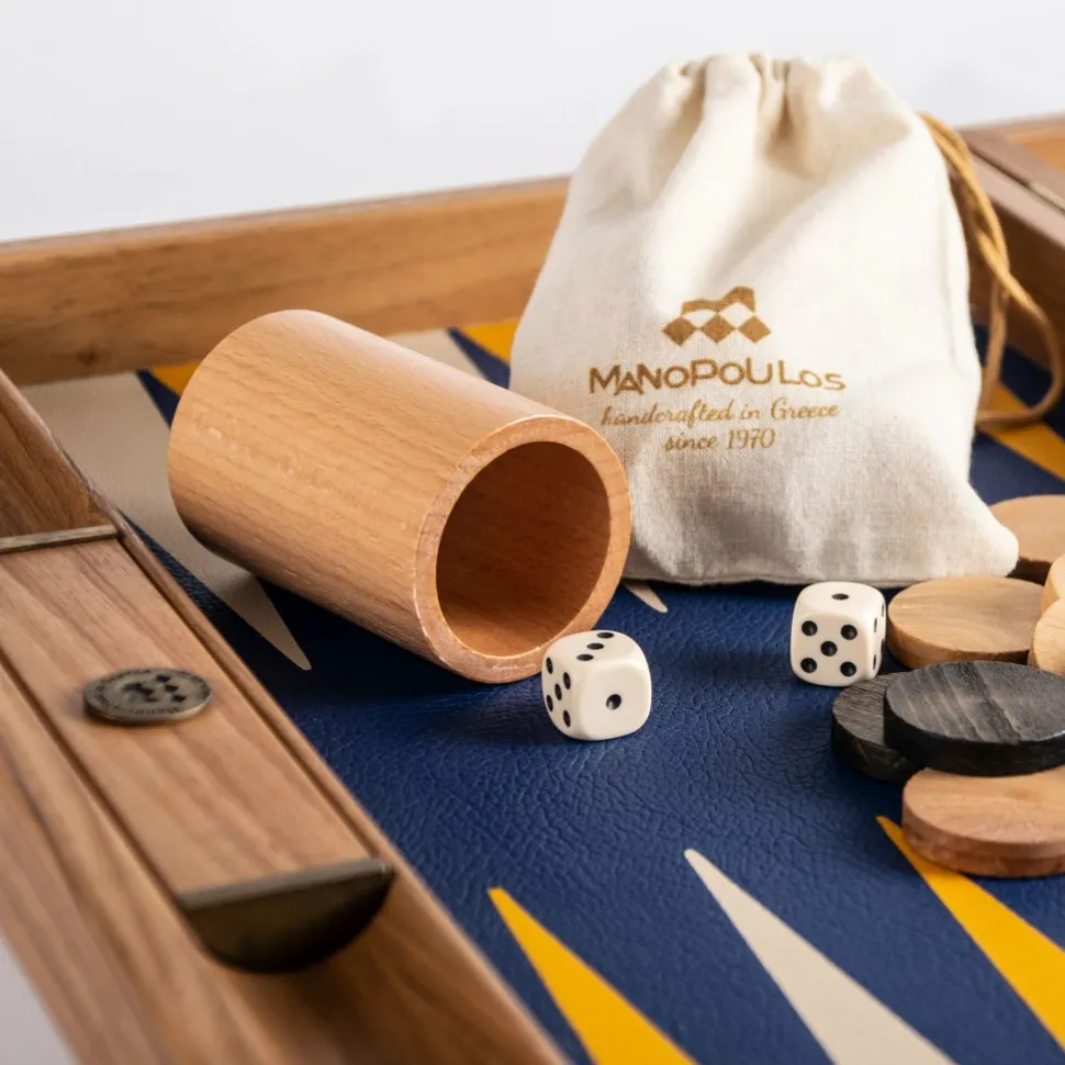 Manopoulou Hout>Backgammon: Royal Blue - Large