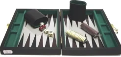 Hot Games Reisset>Backgammonkoffer Magnetisch Zwart