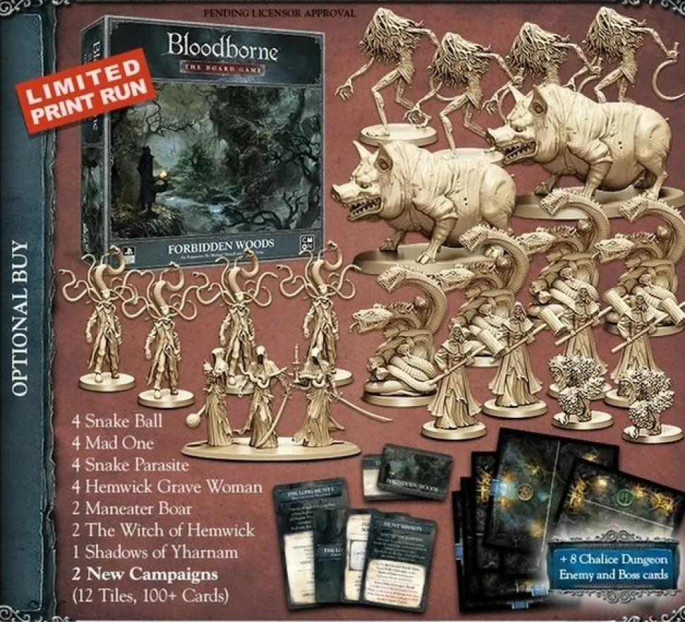 CMON Samenwerking Bordspel>Bloodborne Forbidden Woods