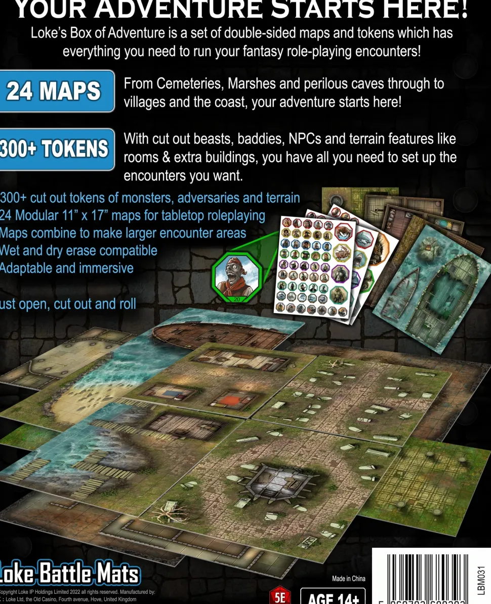 Loke Battle Mats Accessoires>Box Of Adventure - Coast Of Dread