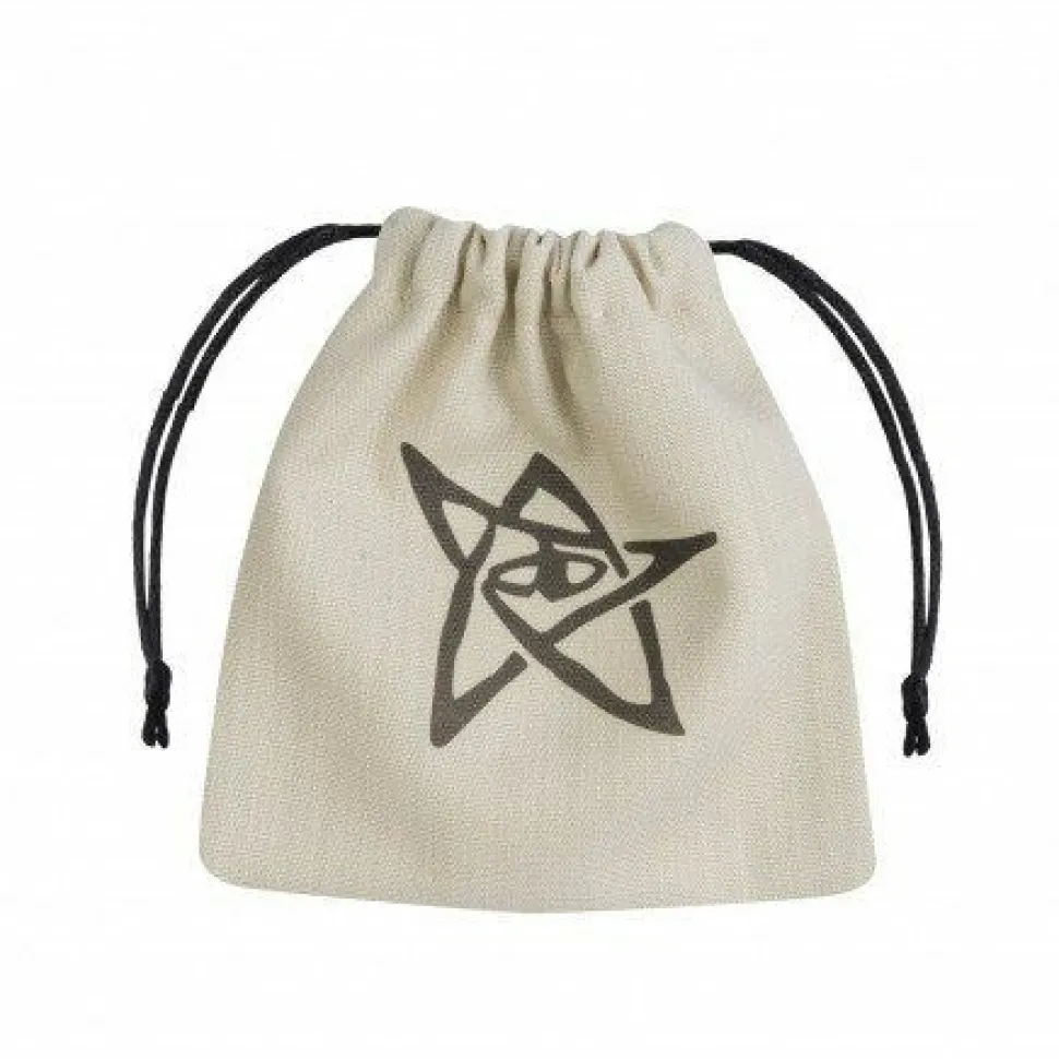 Q Workshop Dobbelstenen>Call Of Cthulhu Beige & Black Dice Bag