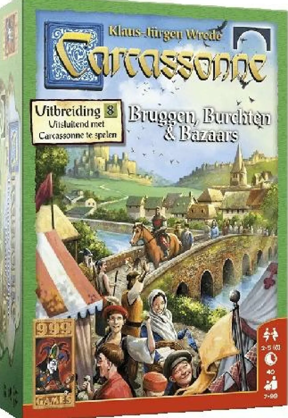 999 Games Carcassonne>Carcassonne: Uitbreding - Bruggen, Burchten En Bazaars