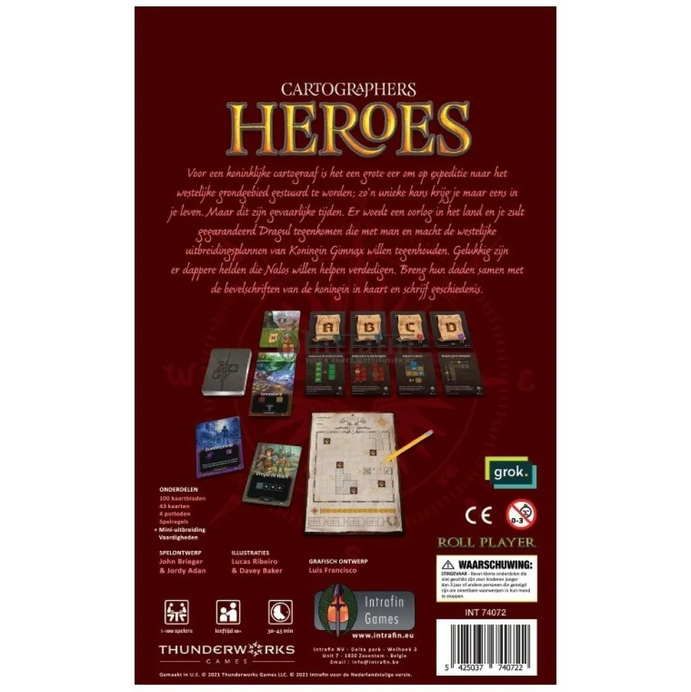 Intrafin Kaartspellen>Cartographers Heroes Nl