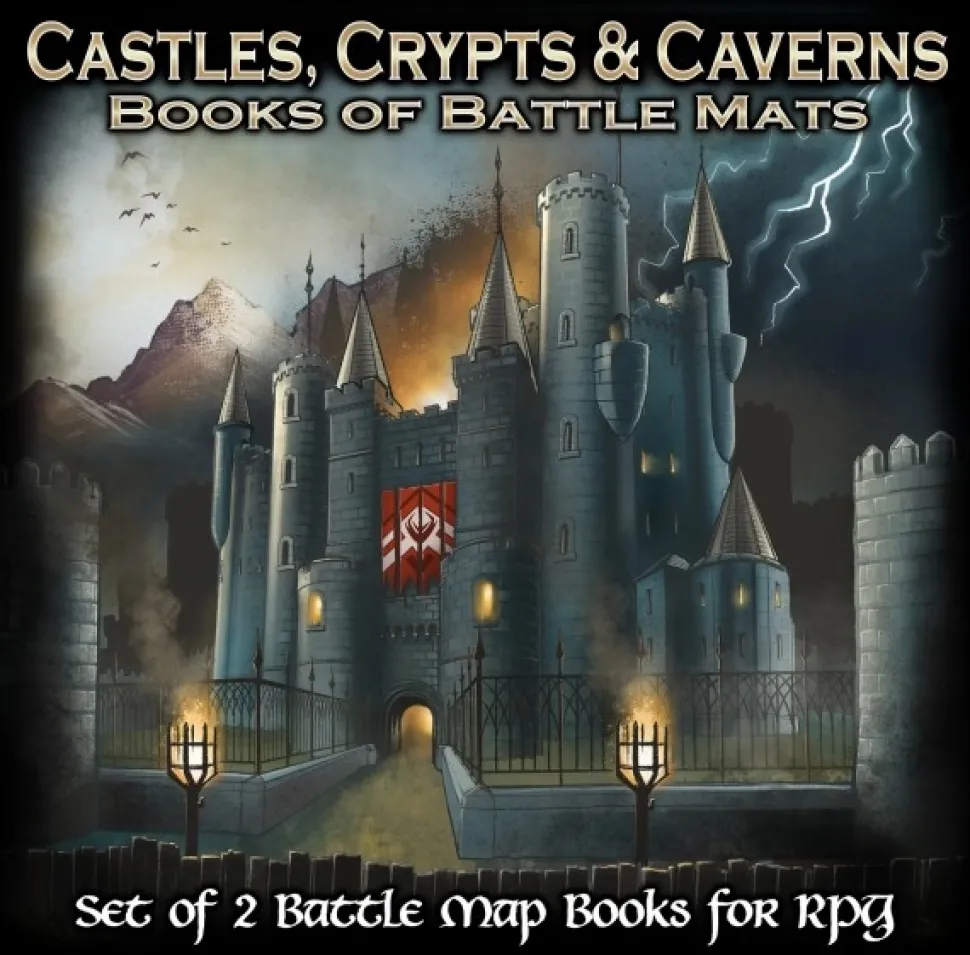 Loke Battle Mats Battlemats>Castles, Crypts & Caverns - Reprint