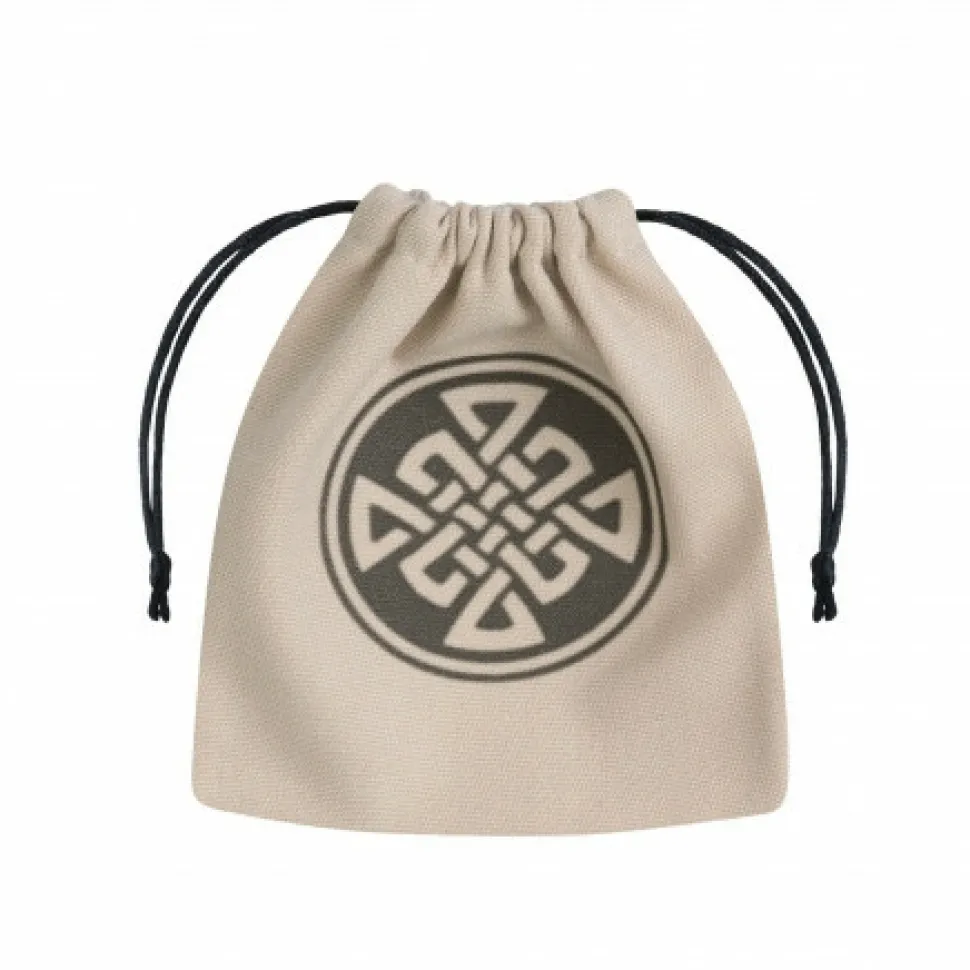 Q Workshop Dobbelstenen>Celtic Beige & Black Dice Bag
