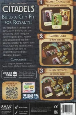 Fantasy Flight Games Kaartspellen>Citadels Revised - En