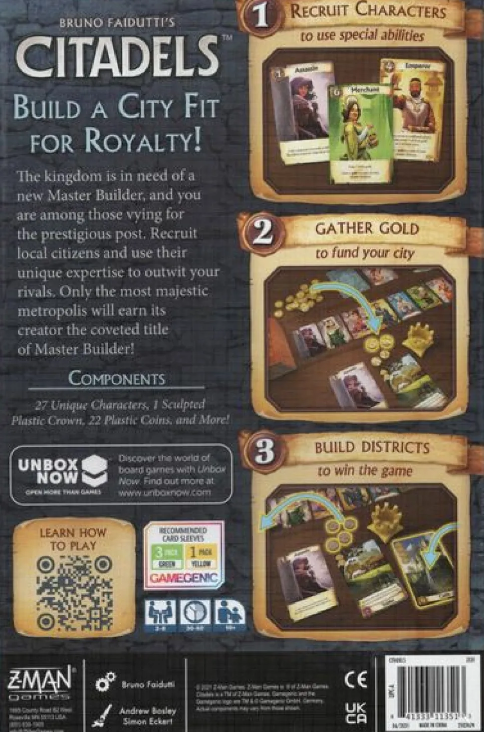 Fantasy Flight Games Kaartspellen>Citadels Revised - En