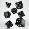 Q Workshop Dobbelstenen>Classic Rpg Black & White Dice Set (7)