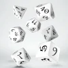 Q Workshop Dobbelstenen>Classic Rpg White & Black Dice Set (7)