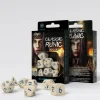 Q Workshop Dobbelstenen>Classic Runic Beige & Blue Dice Set (7)