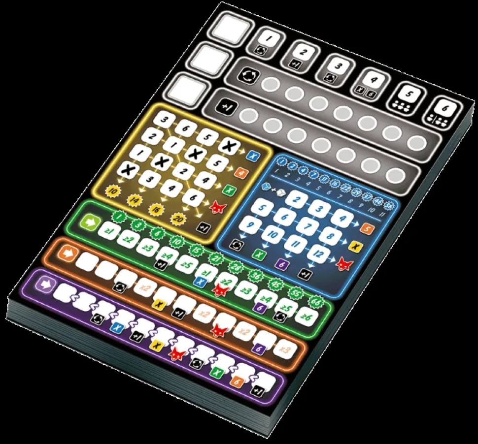 999 Games Dobbelspellen>Clever Scoreblok 2 Stuks - Dobbelspel