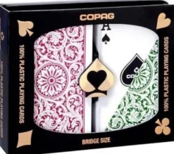 Cartamundi Roulette / Poker>Copag - Double Deck Bridge Size (Red/Green)