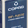 Cartamundi Speelkaarten>Copag 100% Plastic Jumbo Face 4 Index Blauw