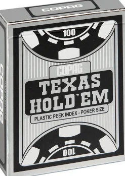 Copag Roulette / Poker> - Texas Hold'Em Silver - 4 Peek Index - Tbx Black