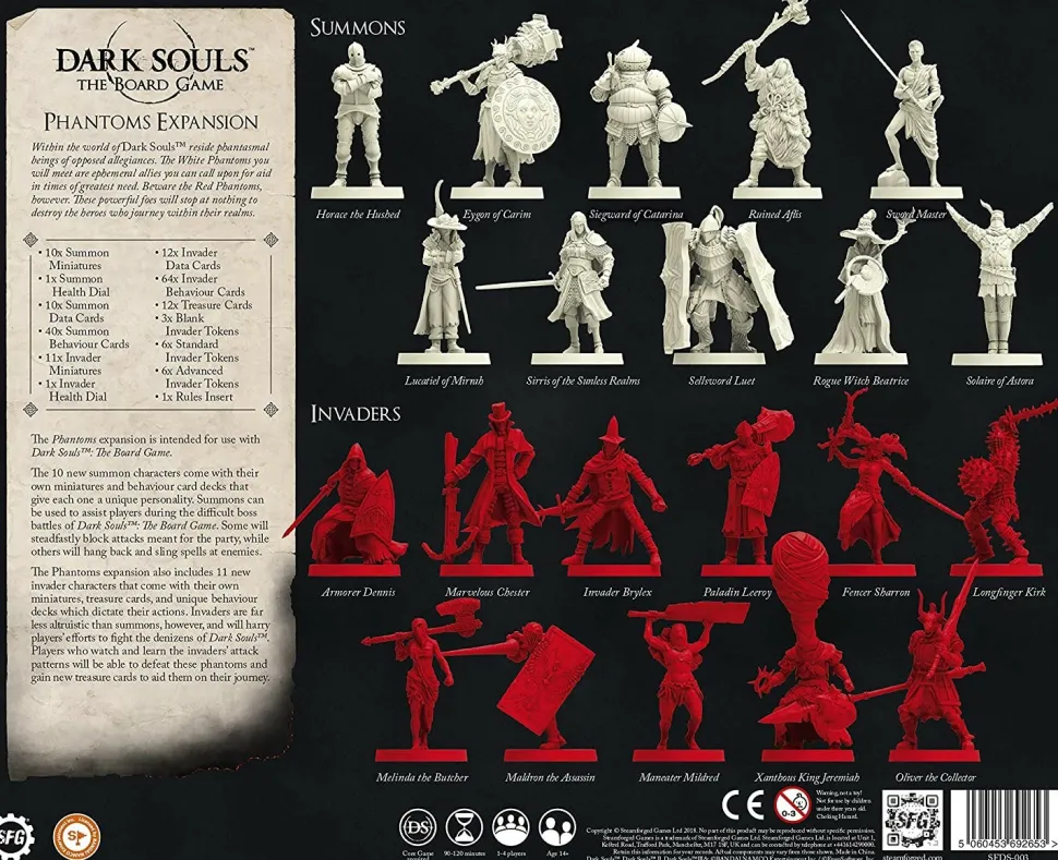 Steamforged Games Dark Souls Bordspel>Dark Souls The Board Game: Phantoms Expansion