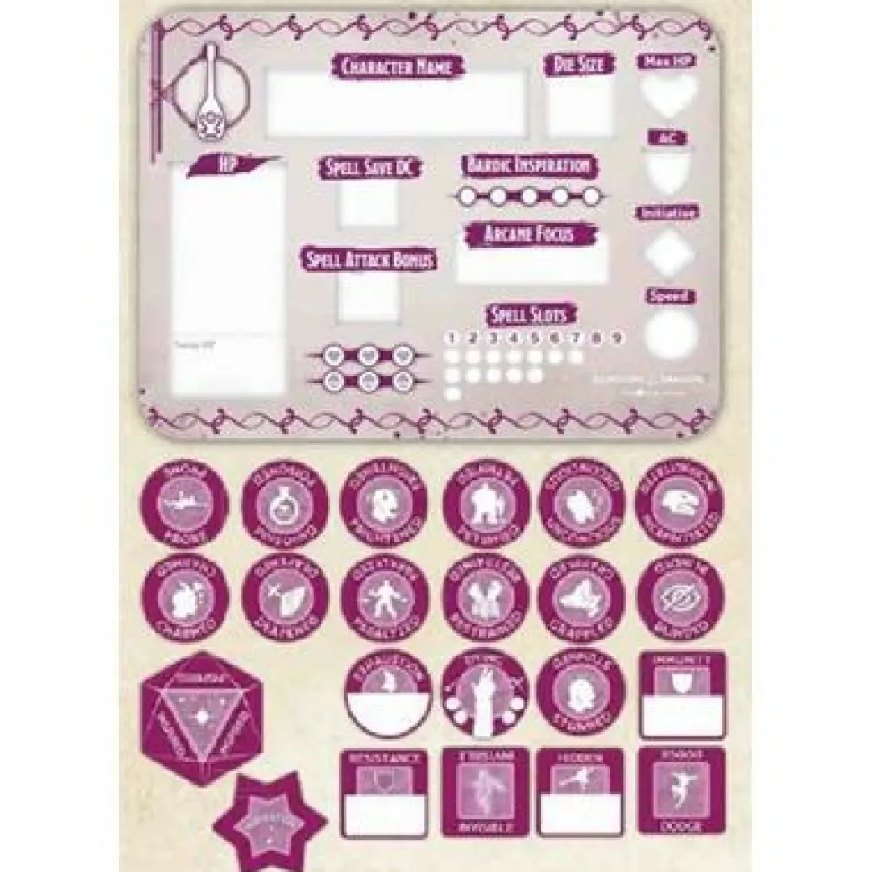 D&D Accessoires> Bard Token Set