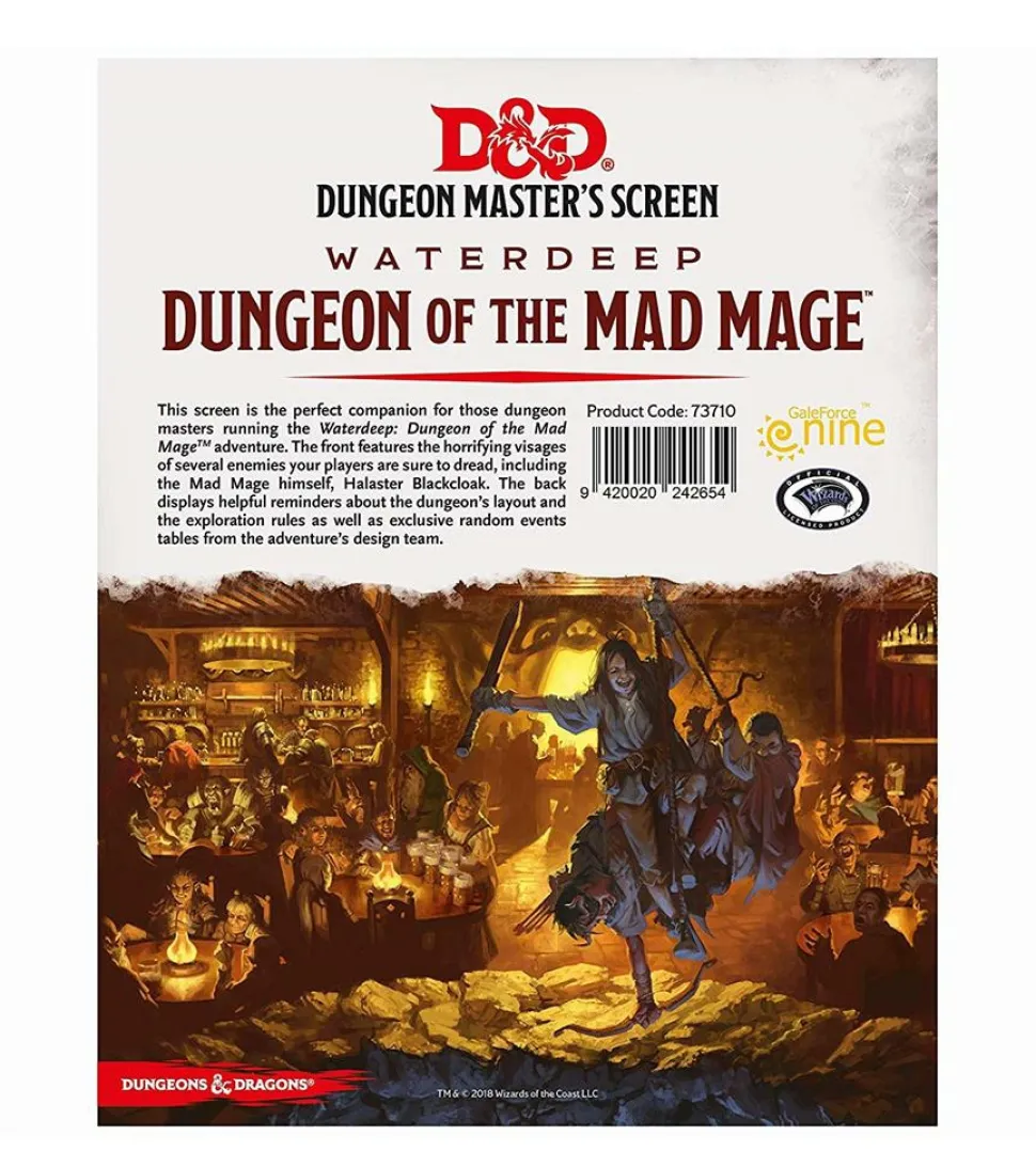 Gale Force 9 Adventures Books>D&D Dungeon Of The Mad Mage - Dm Screen