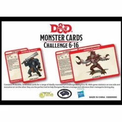 Gale Force 9 Spellbook Cards>D&D Monster Card Deck Levels 6-16 (74 Cards)