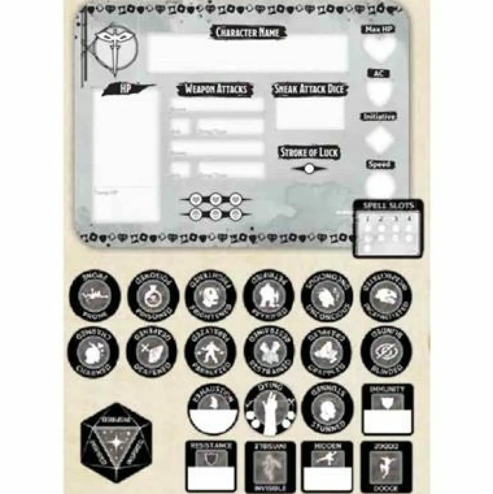Gale Force 9 Accessoires>D&D Rogue Token Set