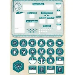 Gale Force 9 Accessoires>D&D 5Th Wizard Token Set (22 & Combat Tile)
