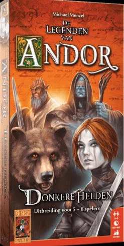 999 Games Samenwerking Bordspel>De Legenden Van Andor: Donkere Helden 5/6 - Bordspel