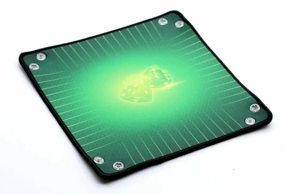 Wogamat Dobbelstenen>Dice Tray Green