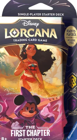 Ravensburger Disney Lorcana Series>Disney Lorcana: The First Chapter - Starter Deck - Sorcerer Mickey & Moana