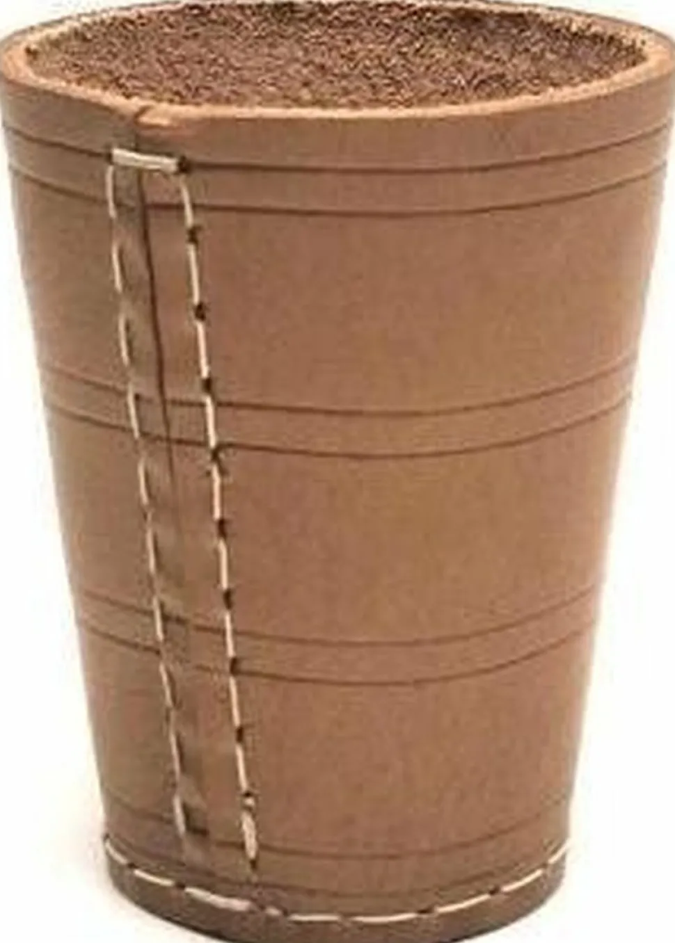 Hot Games Dobbelstenen>Dobbelbeker-Set Mini 5 Cm. Naturel Leder