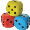 Hot Games Dobbelstenen>Dobbelsteen Schuimrubber Geel