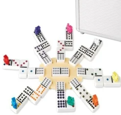 Hot Games Domino>Domino Dubbel 12 Mexican-Train In Koffer