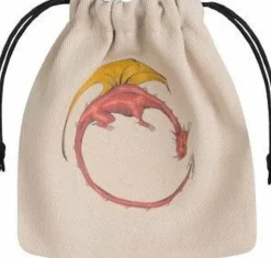 Q Workshop Dobbelstenen>Dragon Beige & Multicolor Dice Bag