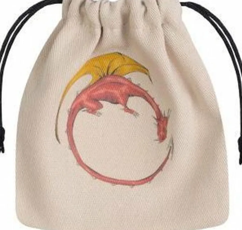 Q Workshop Dobbelstenen>Dragon Beige & Multicolor Dice Bag