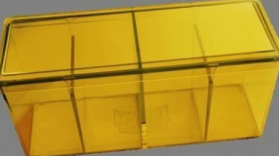 Arcane Tinmen Deckboxen>Dragon Shield - 4 Compartment Storage Box - Yellow