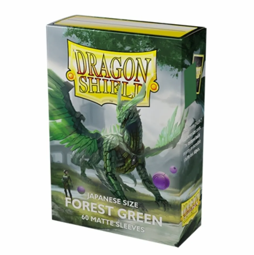 Arcane Tinmen Sleeves (Small Cards)>Dragon Shield - Small Forest Green Matte (60)